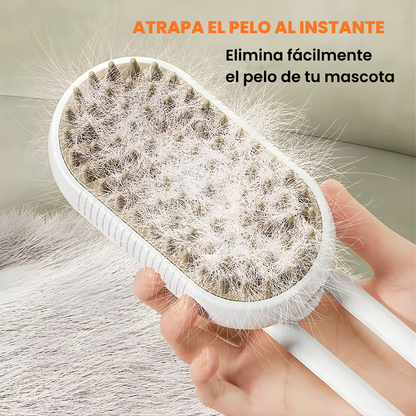 SteamPaw 3 en 1: Cepillo de Vapor para Gatos